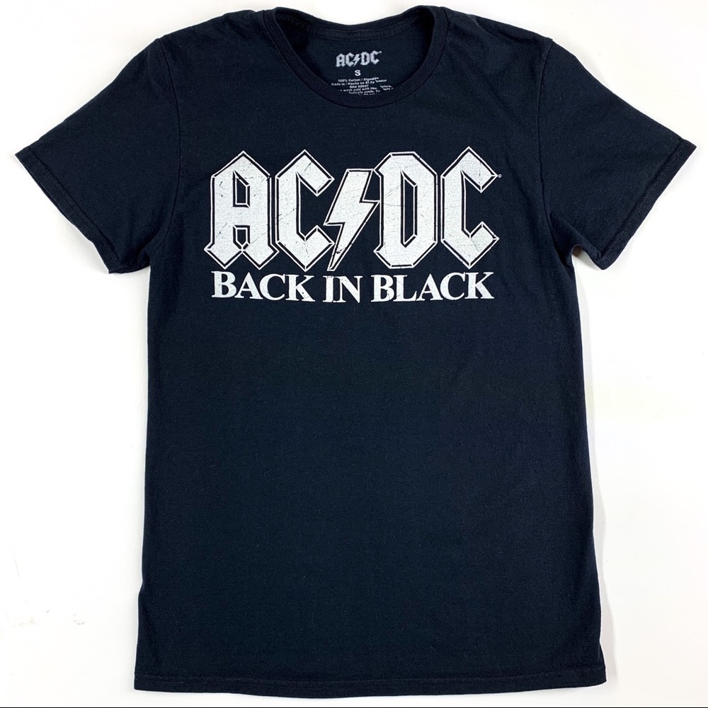 AC/DC ⚡️Back in Black Cotton Shirt, size S